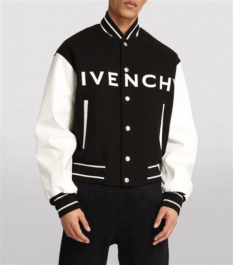 givenchy black leather red jacket neiman|Givenchy wool jacket.